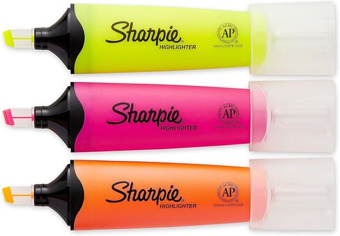 SHARPIE Clear View Chisel Tip Highlighters, Yellow (1897843) in Saudi Arabia