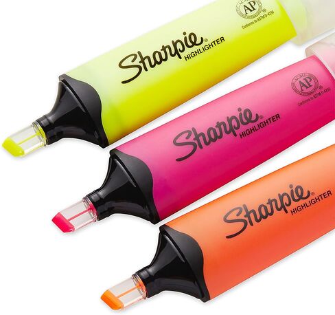 SHARPIE Clear View Chisel Tip Highlighters, Yellow (1897843) in Saudi Arabia