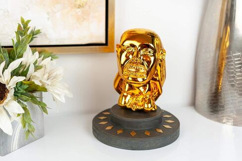 Indiana Jones Idol Golden Fertility Statue | Raiders of The Lost Ark Movie Prop Replica | 80s Film Memorabilia and Collectibles | Perfect for Collectors, Cosplay, Costumes in Saudi Arabia