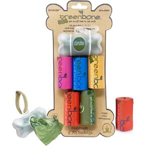 Biobase Pet Waste Dispenser with 6 Rolls – 72 refill bags – 13" x 9"