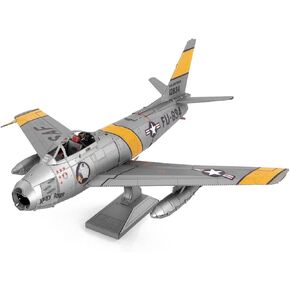 Metal Earth F-86 Sabre Aircraft 3D Metal Model Kit Fascinations
