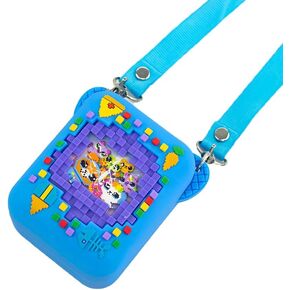 Gerrit Cute Silicone Cover Case for Bitzee Interactive Toy Digital Pet and Case, With Lanyard Protective Skin Sleeve for Bitzee Virtual Electronic Pets Accessories (Case Only) (Pink)