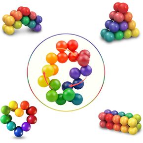 4 قطع من ألعاب التململ الحسية للتوحد للأطفال الصغار، ألعاب السفر التوحدية، كرة ألغاز ADHD صغيرة هادئة ورائعة للضغط، لعبة تخزين للأولاد والبنات بعمر 3 سنوات فما فوق