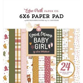 Special Delivery Baby Girl 6x6 Paper Pad