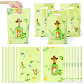 Green Party Favor Bags - 50Pcs Margarita Bachelorette Party Gift Bags, Green Margs & Matrimony Theme Party Decorations for Bachelorette Birthday Wedding Bridal Shower Party Supplies
