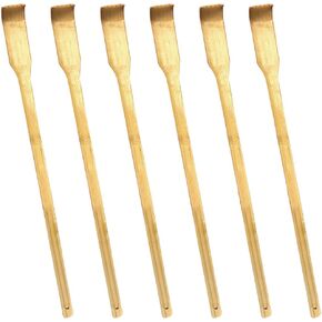 ArtCreativity Wooden Backscratchers for Kids and Adults, Set of 6, Instant Relief from Itching, Wooden Material, Stocking Stuffers for Kids, Unique Gag Gifts for Adults