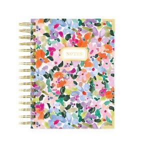 Day Designer Mini Lined Notebook, with Wire Binding and Reinforced Corners, 6.625" W x 8.3" H x 1" D (6.625" x 8.3" x 1", Blurred Spring)