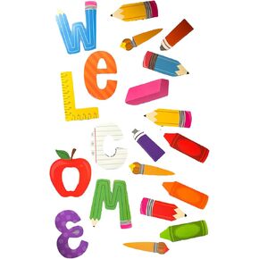 Welcome Classroom Door Cutout Decorations- 41 Pieces
