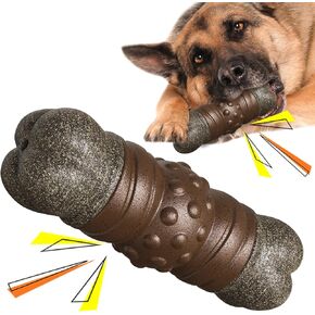Dog Chew Toy for Large Aggressive chewers: Cleaning Teeth, consumable Bone Squeak Toy, Coffee Wood Dog Toy, Relieving Boredom, Interacting for Large Dogs