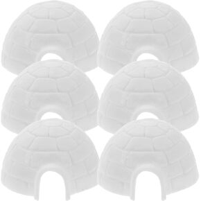 6pcs Simulated Polar Model Figurine Toy Kids Lifelike Ice House Decor Boys Girls Children Toys