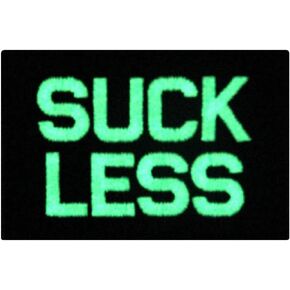 EmbTao Glow in Dark Suck Less Military Morale Tactical Embroidered Applique Fastener Hook&Loop Patch