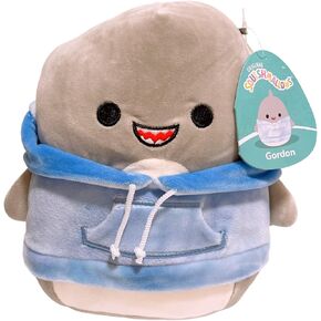 Squishmallows Hoodie Animal Squad Plush Toy (8" Gordon The Shark)