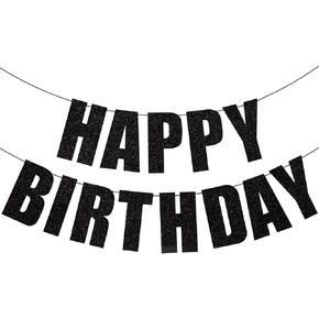 Happy Birthday Banner Bright Golden Birthday Sign Party Decorations Custom Banner Kit Can be Reused Happy Birthday Decor With 2 Wires and 1 Threading Device (Bright Golden) in Saudi Arabia