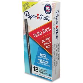 Paper Mate 3331131 Ballpoint Pen, Medium Point, Black Ink/Black Barrel