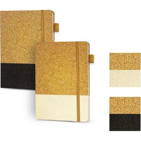 دفتر يوميات مسطر مقاس A5 - 200 صفحة، 5.7 × 8.3 بوصة، غلاف صلب، مسطر بالكلية بحلقة قلم، ورق سميك 100 جرام في المتر المربع - مجلة يومية للنساء والرجال والسفر والأعمال التجارية والعمل والمكتب والمدرسة in Kuwait