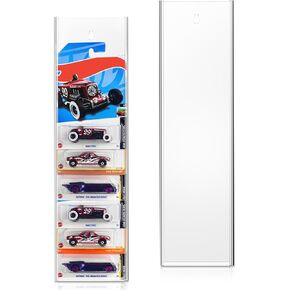 Acrylic Storage Display Shelf Compatible with Model Cars, Wall Mounted 1/64 Scale Model Car Display Shelf Rack for Model Cars -(Premium Acrylic, 2 Packs)