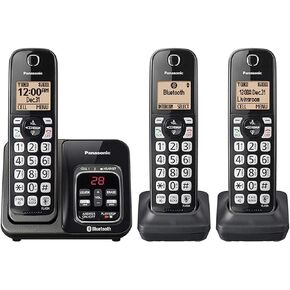 Panasonic KX-TG833 DECT 6.0 Bluetooth 3-Handset Phone Bundle