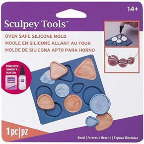 Sculpey Tools Flexible Oven Safe Silicone Bezel Mold