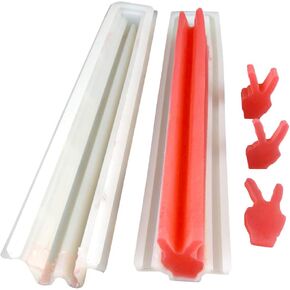 EchoDone Gesture Shaped Tube Column Silicone Soap Candle Mold Embed Soap Making Supplies Silicone Mold for Soap