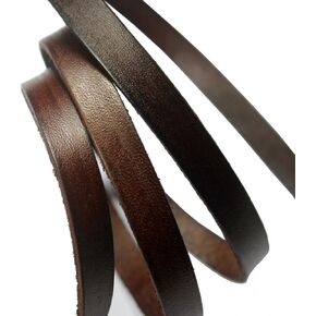 5 Yards 10mm Flat Leather Strip Tan Natural 10mmx2mm Real Leather Strap Jewelry Making Watch Band