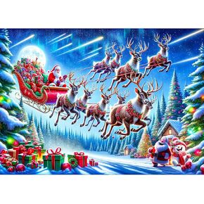 Jigsaw Puzzles for Adults 1000 Pieces, Home Decor Birthday Party Gift Toy for Men Women Elders Seniors, 1:1 Poster, Interlock Perfectly Letter on Back No Dust (The Arrival of Gifts)