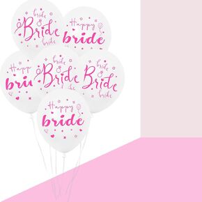 Bride Balloons - 30PCS | Bachelorette Party Balloons Decorations, White Bride Balloons for Bridal Shower Decorations, Wedding Party Balloons, Engagement Party Balloons, Bachelorette Balloons