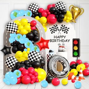 139 Pcs Blue Red Black Balloon Arch Garland Kit, for Cartoon Spider Theme Birthday Party Decorations Boys and Girls Gatherings Party Supplies