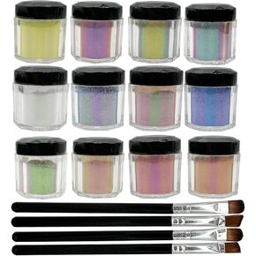 Attuslla 10 PCS Resin Earring Molds Silicone Jewelry Earring Molds Epoxy Resin Molds DIY Craft with Ear Hooks, Jump Rings for DIY Women Earrings, Pendants, Rings, Jewelry Craft Supplies (5g)