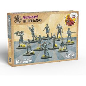Modiphius Entertainment: Fallout Wasteland Warfare: Raiders - The Operators - 10 Unpainted Figures, Nuka World Wave, Miniatures Compatible w/ Factions