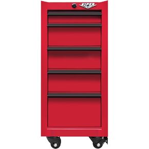 عربة الصالون فايبر V1605RDR، 5 درج، أحمر in Kuwait