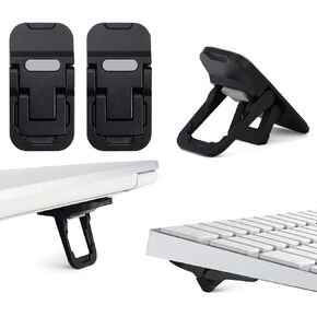 Alloy Mini Laptop Stand for Desk, Silver Computer Keyboard Stand, Self-Adhesive Invisible Computer Stand for Laptop (2)