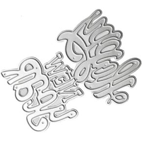 1Pc Metal Die Cuts New Year Background Carbon Steel Cutting Dies for Card Making DIY Scrapbooking Embossing Crafts Metal Cutting Dies for Card Making Scrapbooking for Dies and Stamps, Scrapbooking