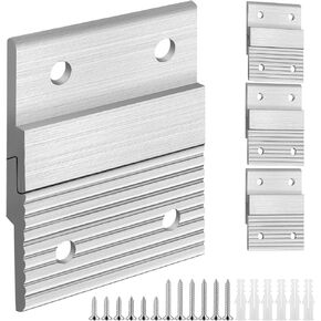 EEEKit French Cleat Picture Hanger, Heavy Duty French Cleat Bracket Mirror Hanging Kit, 5 CM Z Bar Hanger Wall Bracket