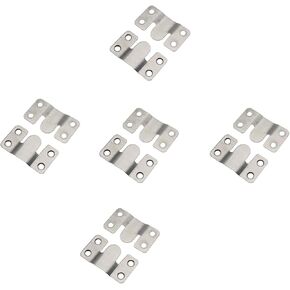 5 Pairs Heavy Duty Metal Flush Mount Brackets Sectional Interlocking Photo Frame Connector for Large Picture Display Art Gallery