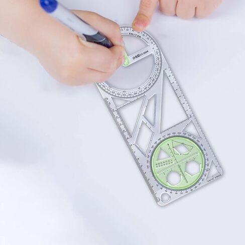 Geometric Ruler Drawing Template Form Work Draft Ruler Drawing Rulers for Office Measuring Stencil for Artists Teachers Sewing Writing Office Drawing and Lettering Aids in Saudi Arabia
