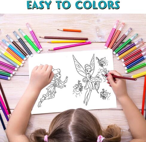 24 قطعة من كتب التلوين الجنية الصغيرة، كتاب رسم الجنية DIY، هدايا الحفلات المدرسية، كتب الأنشطة بالجملة، لوازم تزيين حفلات أعياد الميلاد in Saudi Arabia