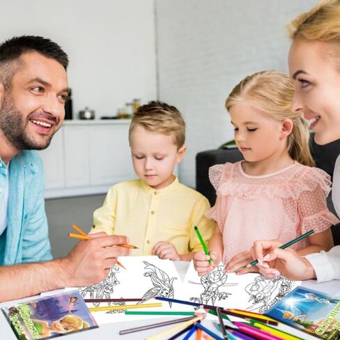 24 قطعة من كتب التلوين الجنية الصغيرة، كتاب رسم الجنية DIY، هدايا الحفلات المدرسية، كتب الأنشطة بالجملة، لوازم تزيين حفلات أعياد الميلاد in Saudi Arabia