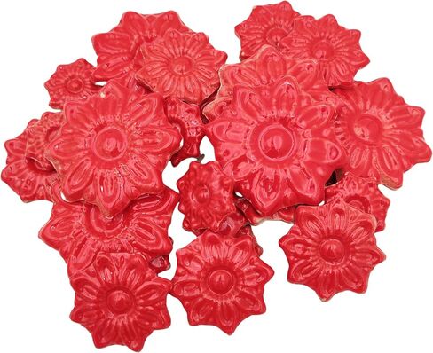 1.1LB Random Ceramic Mosaic Tiles for DIY Crafts,3 Sized Mosaic Pieces for Plates Flowerpots Making Supplies Home and Outdoor Decoration (Coffee, Leaves) in Saudi Arabia