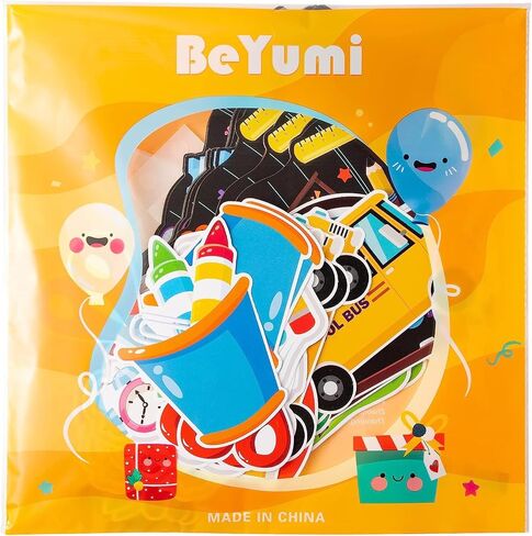 BeYumi 62Pcs Back to School Classroom Decorations Set Colorful First Day of School Cutouts with Bulletin Board Borders Trim for Elementary Preschool Kindergarten Nursery Chalkboard Wall Décor in Kuwait