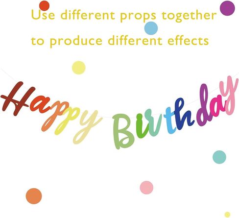 Happy Birthday Banner Bright Golden Birthday Sign Party Decorations Custom Banner Kit Can be Reused Happy Birthday Decor With 2 Wires and 1 Threading Device (Bright Golden) in Saudi Arabia