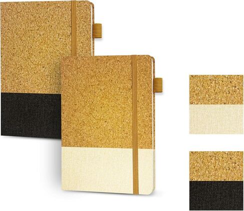 دفتر يوميات مسطر مقاس A5 - 200 صفحة، 5.7 × 8.3 بوصة، غلاف صلب، مسطر بالكلية بحلقة قلم، ورق سميك 100 جرام في المتر المربع - مجلة يومية للنساء والرجال والسفر والأعمال التجارية والعمل والمكتب والمدرسة in Kuwait