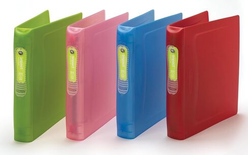 غلاف حلقة دائرية من ويلسون جونز إمباكت مع حامل ملصقات قابل للغلق، سعة 1.5 بوصة، حجم الحروف، ألوان متنوعة (W43571E) in Kuwait