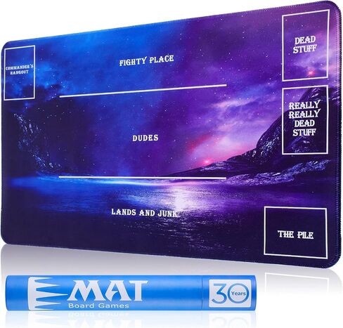 Playmat for MTG Magic The Gathering - Stitched Play Mat with Tube Case for MTG Card Game Playing(Starry Zones) in Saudi Arabia