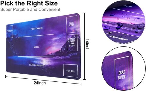 Playmat for MTG Magic The Gathering - Stitched Play Mat with Tube Case for MTG Card Game Playing(Starry Zones) in Saudi Arabia