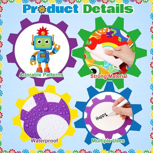 Gear Bulletin Board Decorations Set Gears Robot Back to School Classroom Decor Our Class Get in Gear for Excellence Bulletin Board Border Cutout for Stem Science Summer School Wall Decor in Saudi Arabia