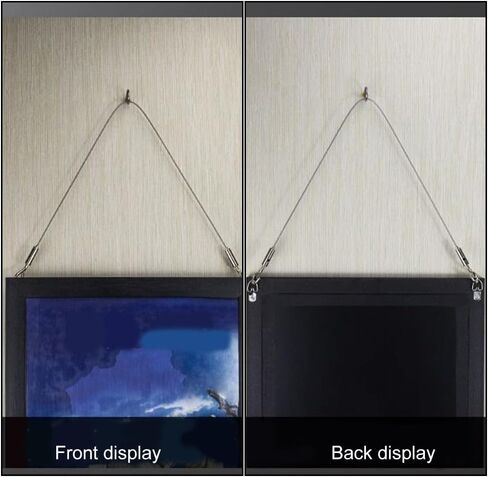 2Pcs Picture Hanging Wire,Adjustable Mirror Frame Kit Stainless Steel,1mx1.5mmHeavy Duty Mirror Frame Hanging Wire,Metal Wire Rope,for Mirror Hanging,Light Lamp,Basket Flowerpot in Saudi Arabia