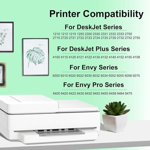 67XL Ink Cartridges Black Color Combo Pack Replacement for HP Ink 67 XL Fit for DeskJet 2700 2700e 2755 2755e 2752 4152 2755 4155e Envy 6000 6055 6400 6455 Printer (2 Pack) in Saudi Arabia