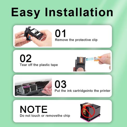 67XL Ink Cartridges Black Color Combo Pack Replacement for HP Ink 67 XL Fit for DeskJet 2700 2700e 2755 2755e 2752 4152 2755 4155e Envy 6000 6055 6400 6455 Printer (2 Pack) in Saudi Arabia