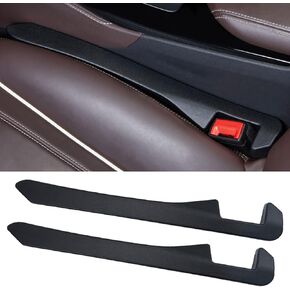 LYCARESUN 2 Pack Car Seat Gap Filler, Universal Car Seat Gap Plug to Fill The Gap Between Seat and Console Stop Things Dropping,Beige