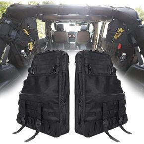 SUPAREE Roll Bar JK Bags JL Storage Cargo Cage for 1997-2020 Jeep Wrangler JK TJ LJ & Unlimited JL 4-Door with Multi-Pockets & Organizers & Wrangler Storage Bags jl jk Storage Saddlebag Tool Kit